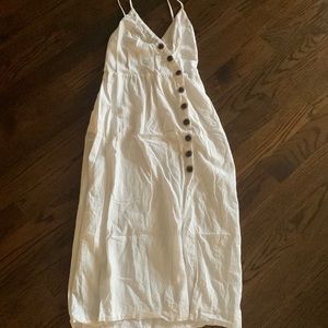 Urban Outfitters white midi linen dress in small